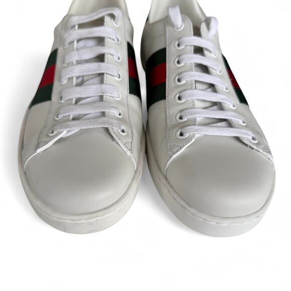 Gucci Ace Web Low-Top Sneakers White‎ - Picture 7 of 15